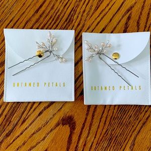 Pearl Bridal Hair Pins by “UNTAMED PETALS”